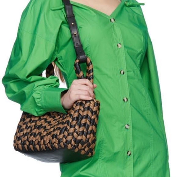 Nanushka Handbags - Nanushka Busket leather tote bag black brown NWT